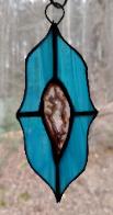 agate stained glass suncatcher