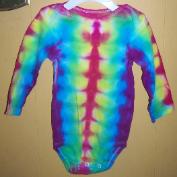 tie dye baby clothes onesie ribbed stripe rainbow
